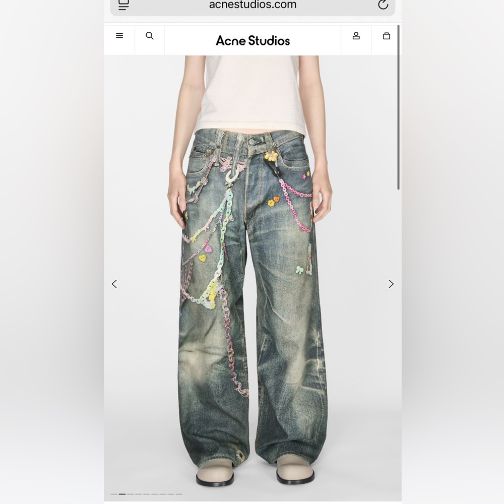 Acne LOOSE FIT JEANS - 1981F Chain Harajuku NTW